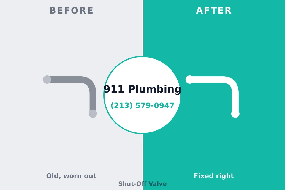 Before and after: plumbing repair Hudson Falls, NY
